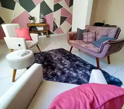 Ambiente reservado para as sessões presenciais